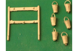 Fire Buckets & Stand (2 Sets) OO Scale